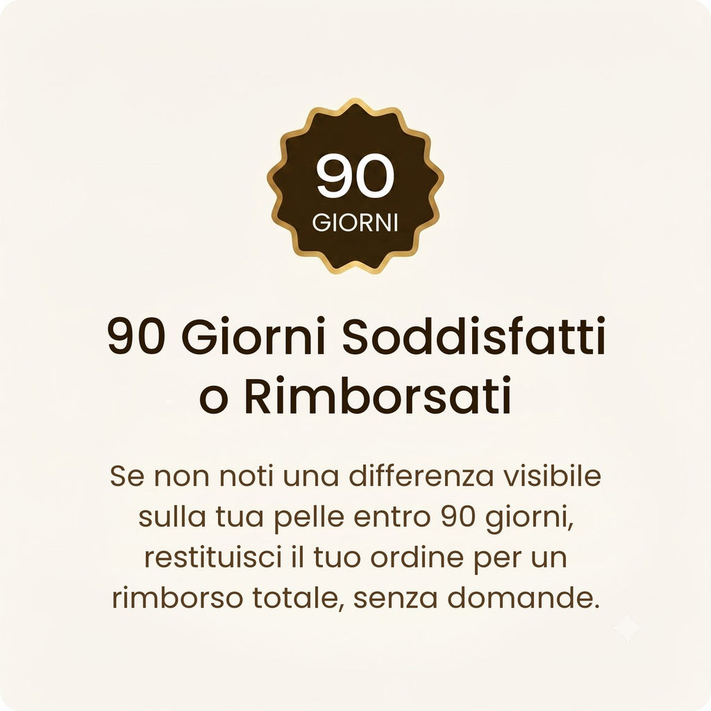 Garanzia soddisfatti o rimborsati 90 giorni