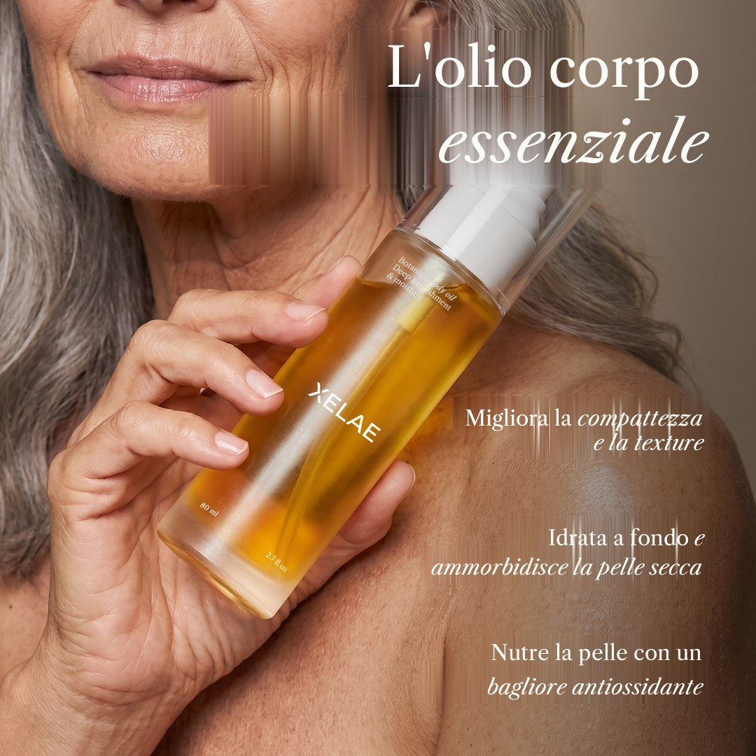 L'olio corpo essenziale: compattezza, idratazione e luminosità