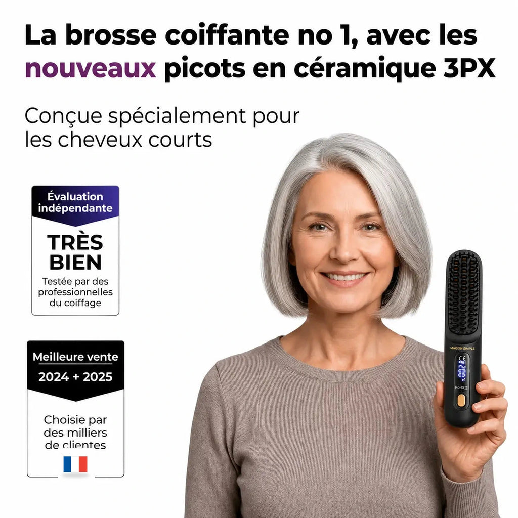 01 brosse coiffante no 1 picots ceramique 3PX