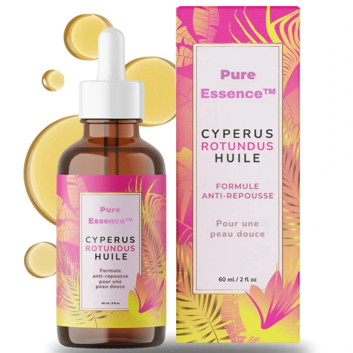 Flacon et étui Pure Essence, huile de Cyperus Rotundus 60 ml