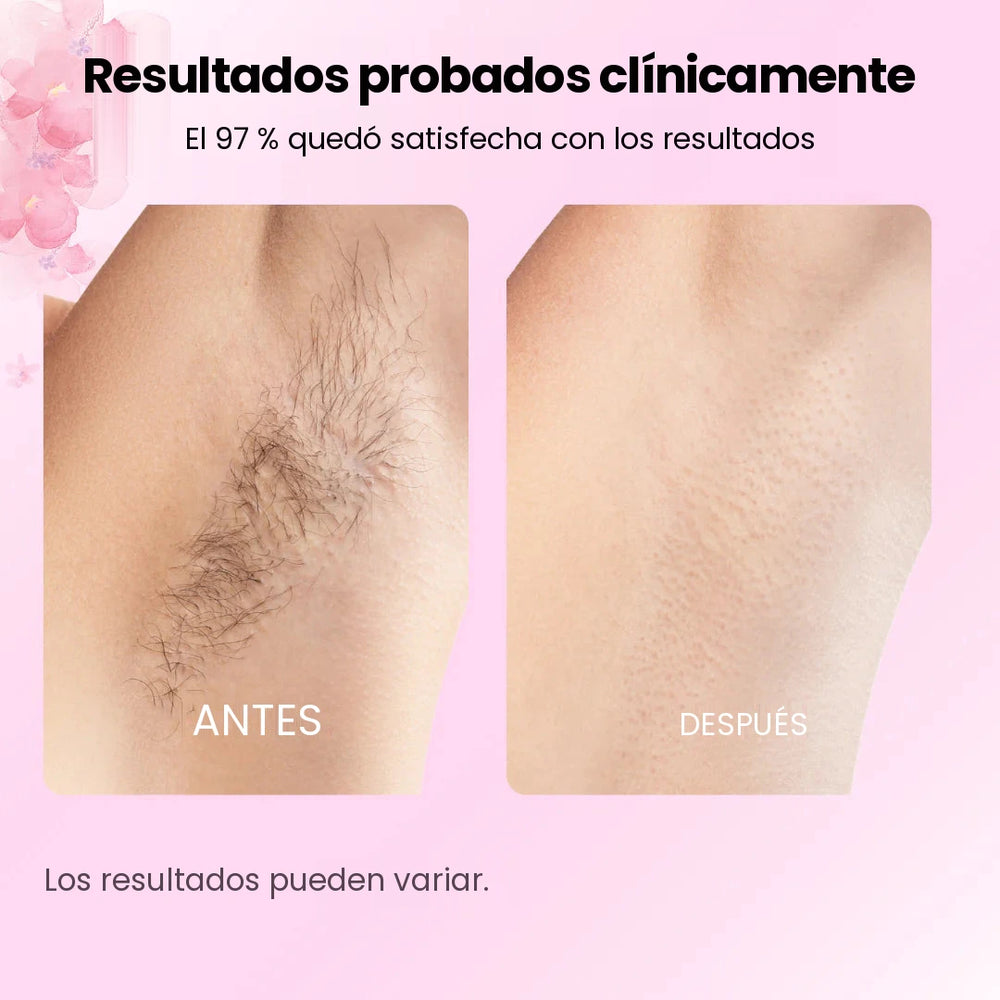Resultados probados clínicamente: antes y después en las axilas