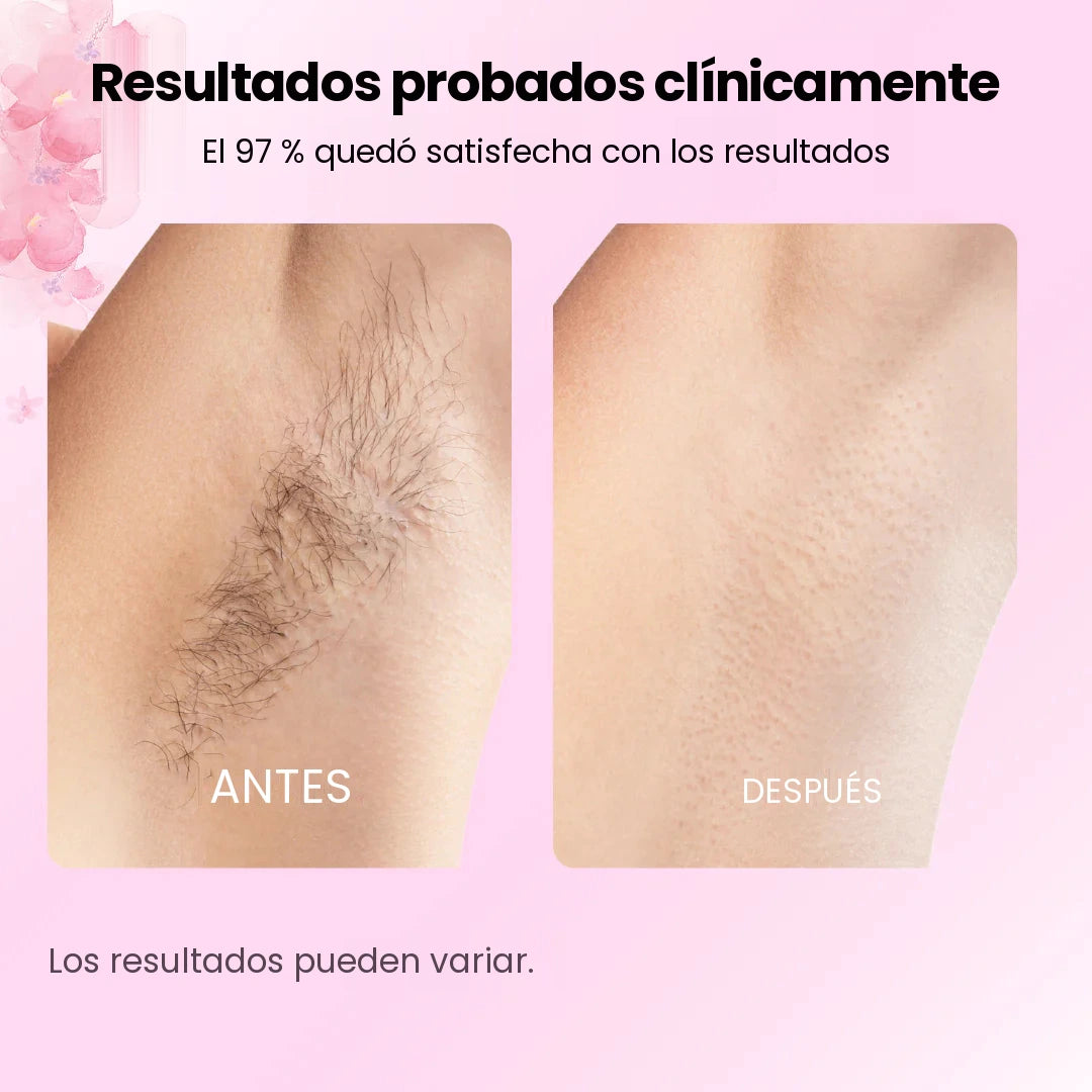 Resultados probados clínicamente: antes y después en las axilas