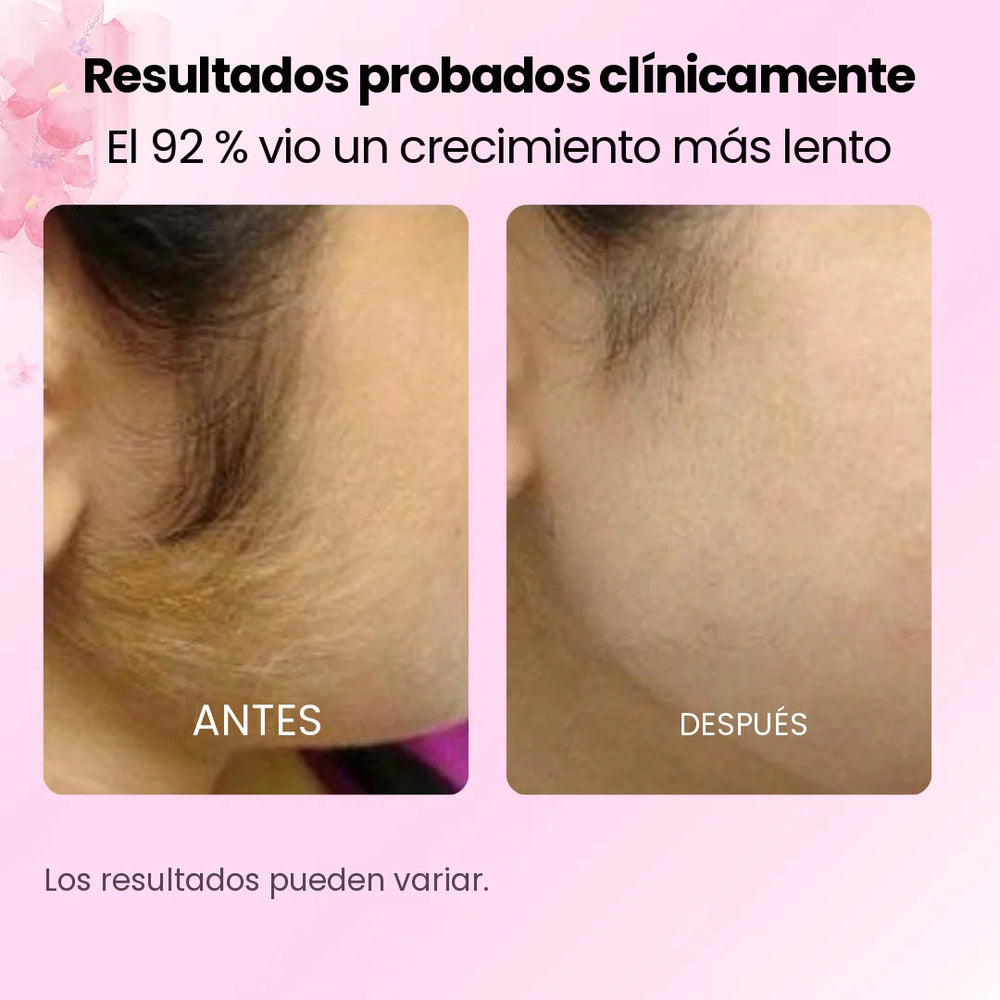 Resultados probados clínicamente: antes y después en el rostro