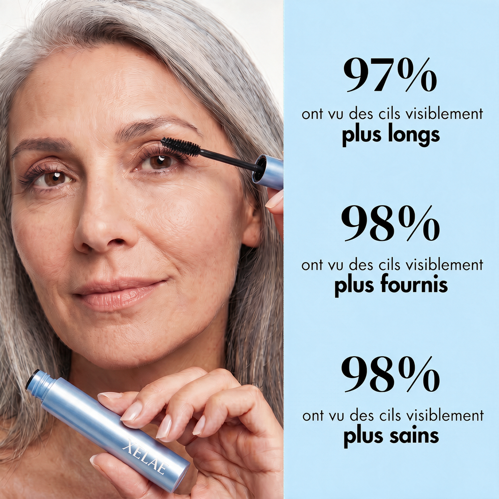 97 % de cils plus longs, 98 % plus fournis, 98 % plus sains