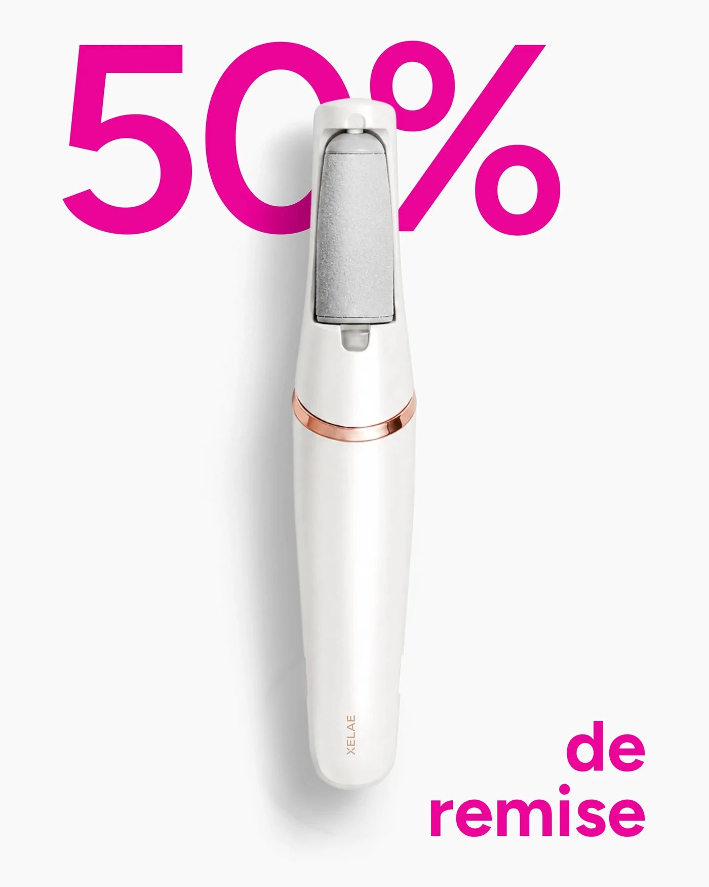 Râpe électrique anti-callosités XELAE Silk 3 Pro avec 50 % de remise